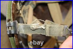 Original WW2/Korean War U. S. Army Front Seam Camo M1 Helmet withNamed Liner Original WW2/Korean War U. S. Army Front Seam Camo M1 Helmet withNamed Liner
