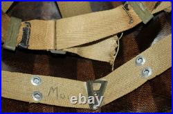 Original WW2/Korean War U. S. Army Front Seam Camo M1 Helmet withNamed Liner Original WW2/Korean War U. S. Army Front Seam Camo M1 Helmet withNamed Liner