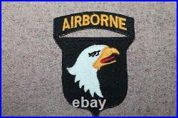 Original WW2 U. S. Army 101st Airborne Division Right Facing Black Backed Patch
