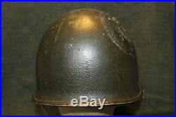 Original WW2 U. S. Army 34th Infantry Div. 109th Med. Painted M1 Helmet Set, Named
