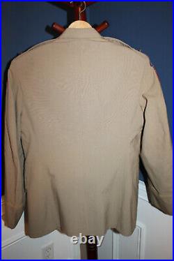 Original WW2 U. S. Army 82nd Airborne Officers Khaki Uniform Jacket withInsignia