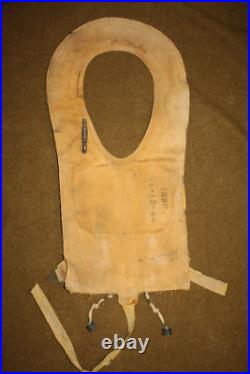 Original WW2 U. S. Army Air Forces B4 Life Preserver withDye Marker from Vet Estate