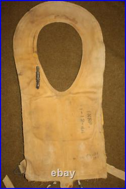Original WW2 U. S. Army Air Forces B4 Life Preserver withDye Marker from Vet Estate