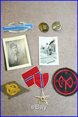 Original WW2 U. S. Army Luzon Combat Veteran's Bronze Star Award & Document Lot