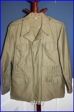 Original WW2 U. S. Army M43 Field Combat Jacket with1944 d. QM Tag Size 36R