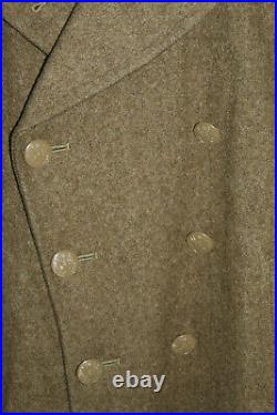 Original WW2 U. S. Army OD Wool Overcoat, 1943 dated with CS Tag