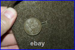 Original WW2 U. S. Army OD Wool Overcoat, 1943 dated with CS Tag