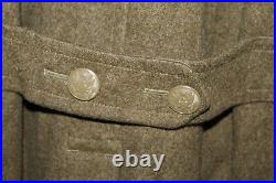 Original WW2 U. S. Army OD Wool Overcoat, 1943 dated with CS Tag