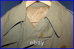 Original WW2 U. S. Army Officers Field Overcoat withFull Liner, Hood & Belt 1942