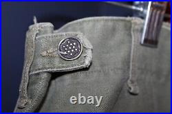 Original WW2 U. S. Army, Trousers, Uniform Twill OD-7 Special withMetal Buttons