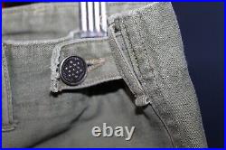 Original WW2 U. S. Army, Trousers, Uniform Twill OD-7 Special withMetal Buttons