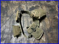 Original WW2 US ARMY Cartridge Belt & First Aid Pouch 1942