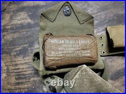 Original WW2 US ARMY Cartridge Belt & First Aid Pouch 1942