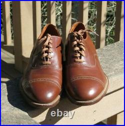 Original WW2 US ARMY MILITARY LEATHER DRESS SERVICE SHOES by Stetson