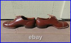 Original WW2 US ARMY MILITARY LEATHER DRESS SERVICE SHOES by Stetson