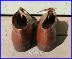 Original WW2 US ARMY MILITARY LEATHER DRESS SERVICE SHOES by Stetson