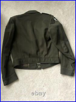 Original WW2 US Army 1st Division Officers Ike Jacket withBritish Made Bullion CIB