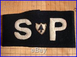 Original WW2 US Army 26th Infantry Reg. SPECIAL POLICE German War Crimes Armband
