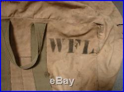 Original WW2 US Army AIR CORPS FIGHTER PILOT PARACHUTE-Complete-Dated 1941 Named