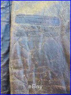 Original WW2 US Army Air Corps A-2 Leather Jacket Size 40R MFG Aero Leather