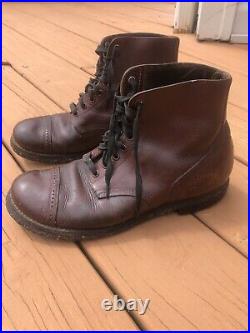 Original WW2 US Army Ankle Boots Size 8