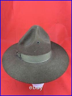 Original WW2 US Army Campaign Hat 1944 Dated