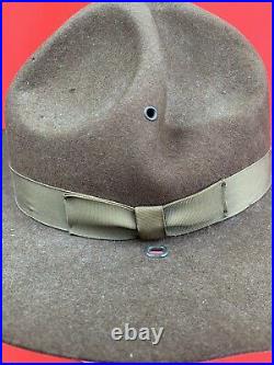 Original WW2 US Army Campaign Hat 1944 Dated