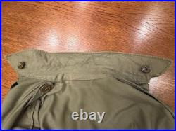 Original WW2 US Army M-1943 M43 Field Jacket 34L 1944 and Pistol Belt Free Ship