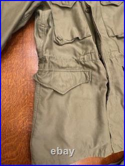 Original WW2 US Army M-1943 M43 Field Jacket 34L 1944 and Pistol Belt Free Ship