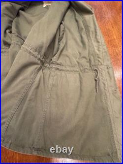 Original WW2 US Army M-1943 M43 Field Jacket 34L 1944 and Pistol Belt Free Ship