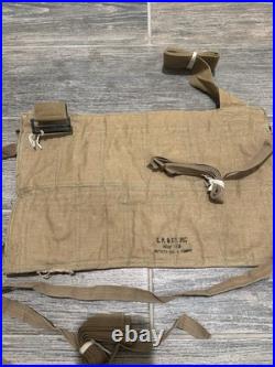 Original WW2 US Army M1928 1942 Haversack + Pouch +shovel And Cover