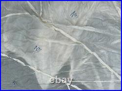 Original WW2 US Army Navy PARACHUTE 24 numbered panels 20 ft Dated 1945 VTG