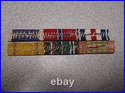 Original WW2 US Army Ribbon Bars and dog tag