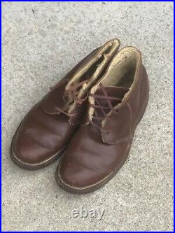 Original WW2 US Army WAC Nurse Private Purchase Fleece Lined Quarter Shoes