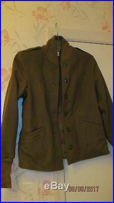 Original WW2 US Army Women's WAC WAAC Khaki OD Wool M1944 Field Jacket Liner 12R