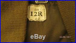 Original WW2 US Army Women's WAC WAAC Khaki OD Wool M1944 Field Jacket Liner 12R