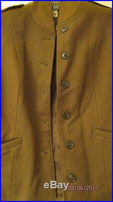 Original WW2 US Army Women's WAC WAAC Khaki OD Wool M1944 Field Jacket Liner 12R