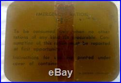 Original WW2 WWII Australian Army Emergency Ration Kit Tin Metal Pack unopened