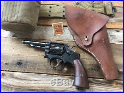 Original WW2 WWII Era US Army Flap Holster for 38 S&W Victory Revolver