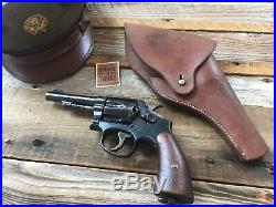 Original WW2 WWII Era US Army Flap Holster for 38 S&W Victory Revolver