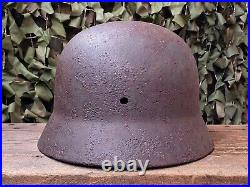 Original WW2 WWII Relic Helmet M35 (Army Group North) East front. Size 64