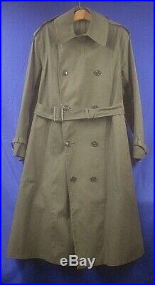 Original WW2 WWII US Army Officer's Dismounted Synthetic Resin Raincoat 1944