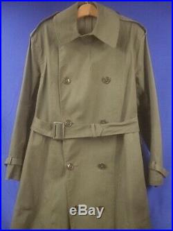Original Ww2 Wwii Us Army Officer's Dismounted Synthetic Resin Raincoat ...