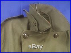 Original WW2 WWII US Army Officer's Dismounted Synthetic Resin Raincoat 1944