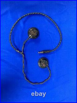 Original WW2 WWII US Army Signal Corps R-14 Radio Headset for the Tanker Helmet