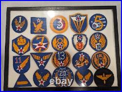 Original WW2 WWII USAAF US Army Air Force Patches 9th 1st 8th 20th cadet bomber