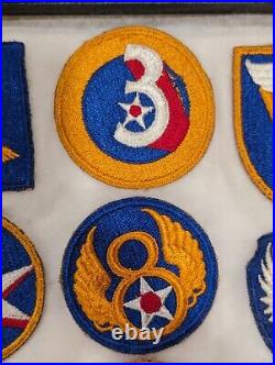 Original WW2 WWII USAAF US Army Air Force Patches 9th 1st 8th 20th cadet bomber