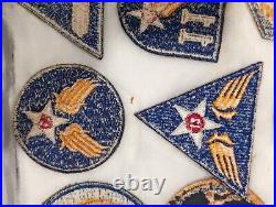 Original WW2 WWII USAAF US Army Air Force Patches 9th 1st 8th 20th cadet bomber