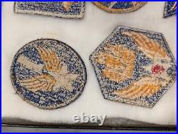 Original WW2 WWII USAAF US Army Air Force Patches 9th 1st 8th 20th cadet bomber