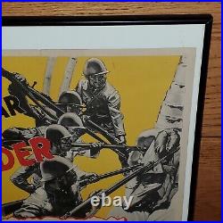 Original WWII 1943 US ARMY Japanese PROPAGANDA POSTER This Isn't WAR It's MURDER